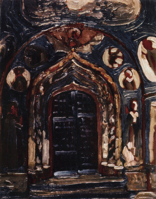 The Church of St. Nicholas, Yaroslavl, vintage artwork by Nicholas Roerich, 12x8" (A4) Poster