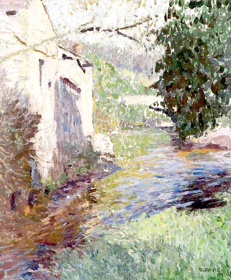 Old Brewery, Sennybridge, vintage artwork by David Davies, 12x8" (A4) Poster