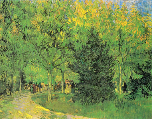 Avenue in the Park, vintage artwork by Vincent van Gogh, 12x8" (A4) Poster