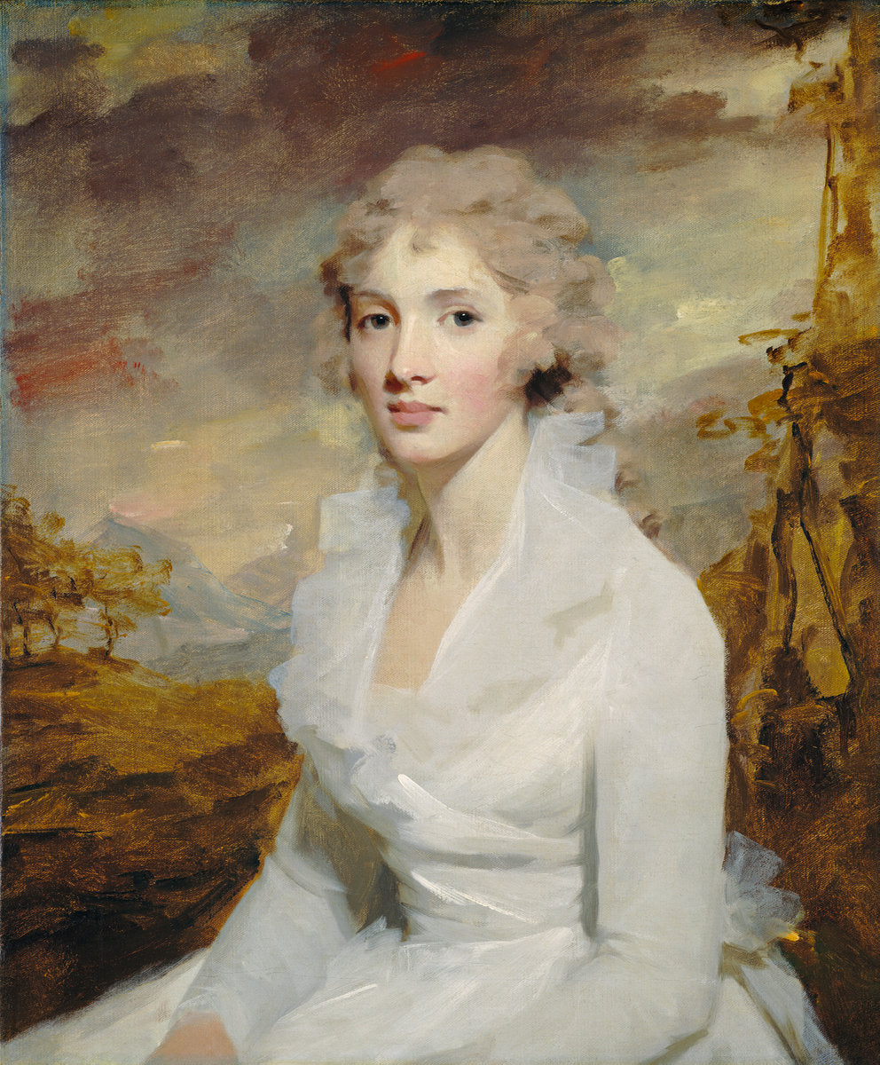 Miss Eleanor Urquhart, vintage artwork by Sir Henry Raeburn, R.A., P.R.S.A., 12x8" (A4) Poster