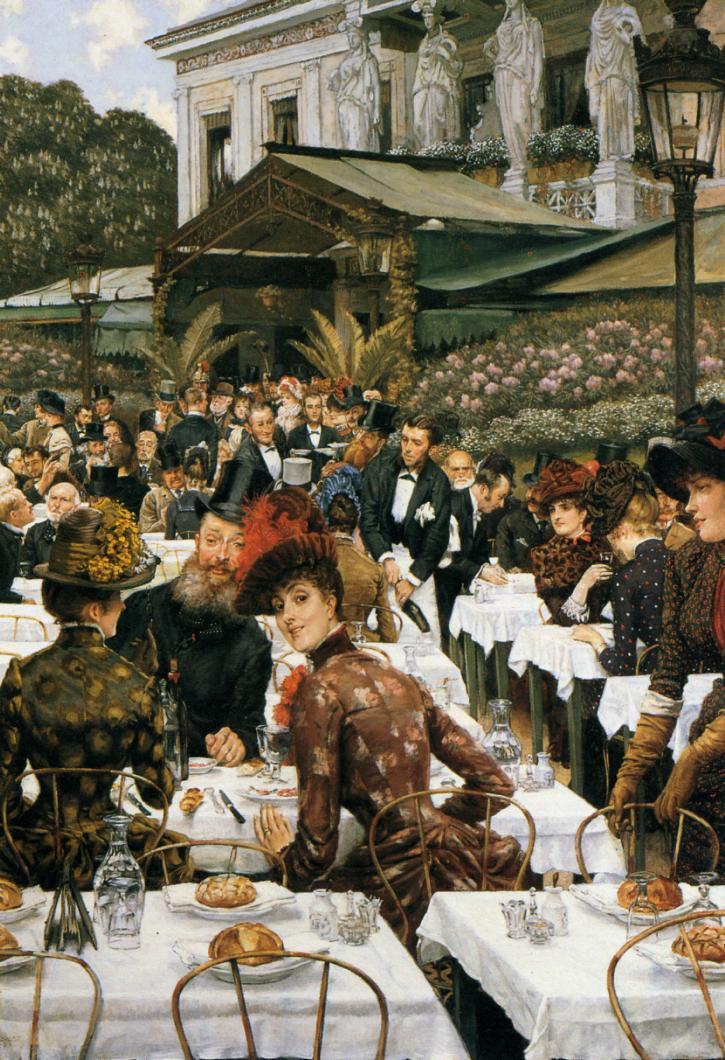 The Artist's Ladies, vintage artwork by James Tissot, 12x8" (A4) Poster