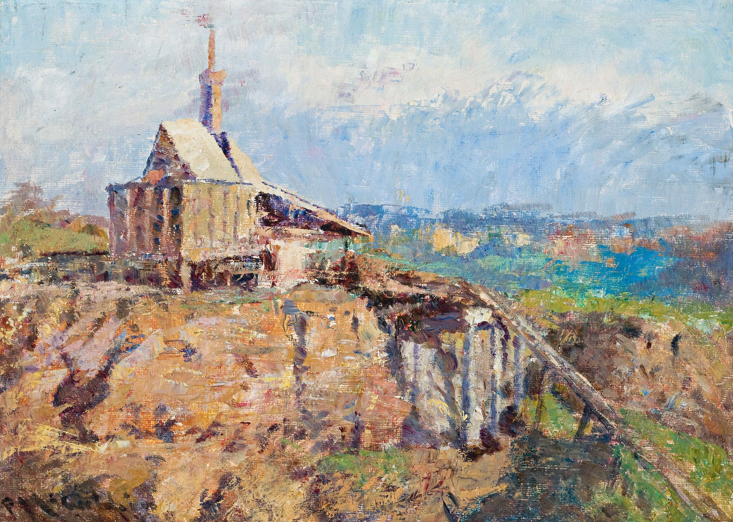 The Richmond Stone Crusher by Frederick McCubbin,A3(16x12")Poster