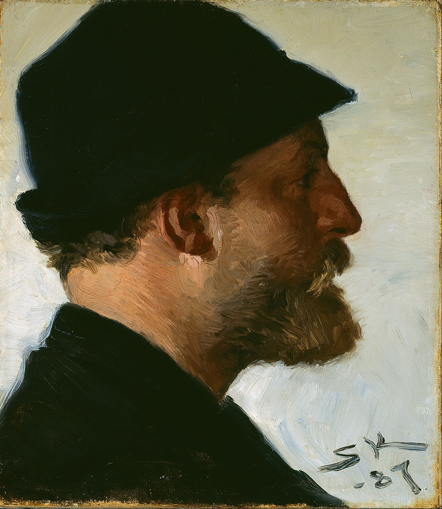 Viggo Johansen, vintage artwork by Peder Severin Kroyer, 12x8" (A4) Poster