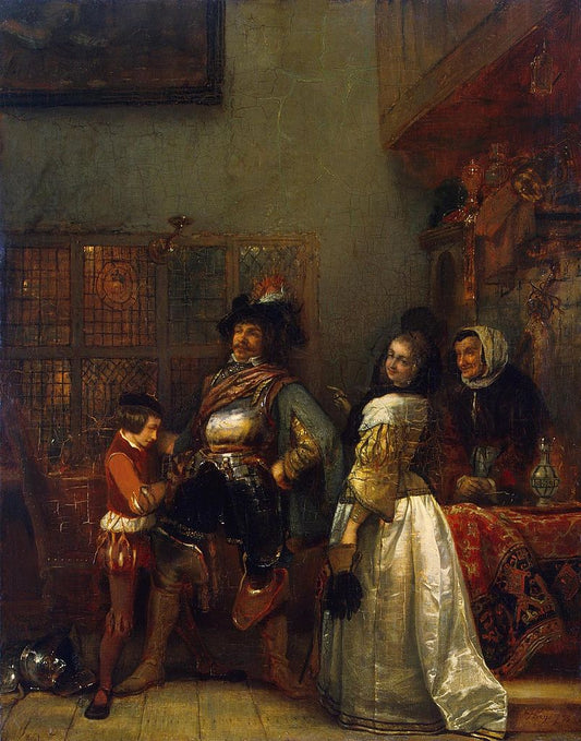 Home-Coming, vintage artwork by Jan August Hendrik Leys, A3 (16x12") Poster Print