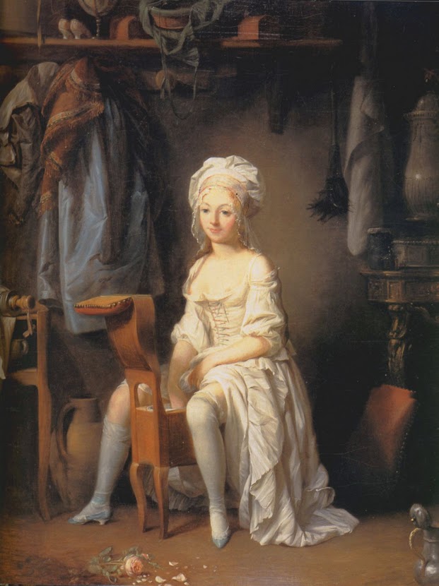 La Toilette intime, vintage artwork by Louis-Leopold Boilly, 12x8" (A4) Poster