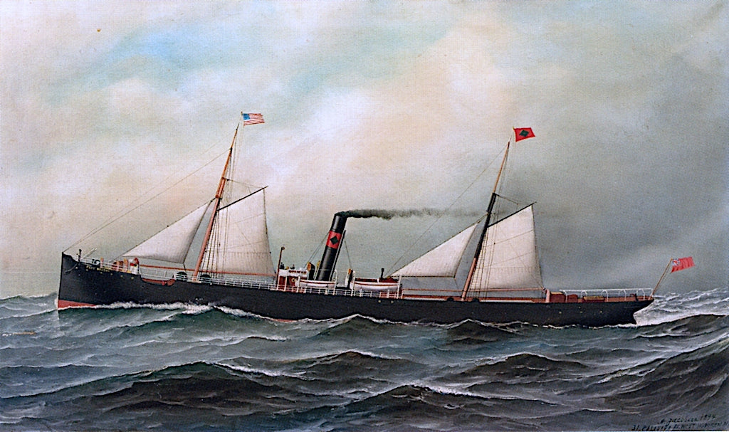 Cape Breton, vintage artwork by Antonio Jacobsen, 12x8" (A4) Poster