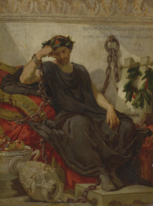 Damocles, vintage artwork by Thomas Couture, A3 (16x12") Poster Print