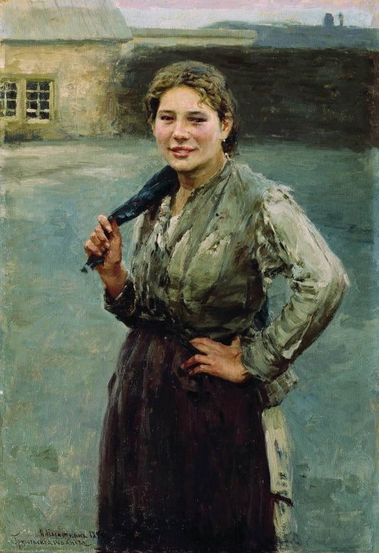 A Miner's Wife by Nikolai Alekseevich Kasatkin,A3(16x12")Poster