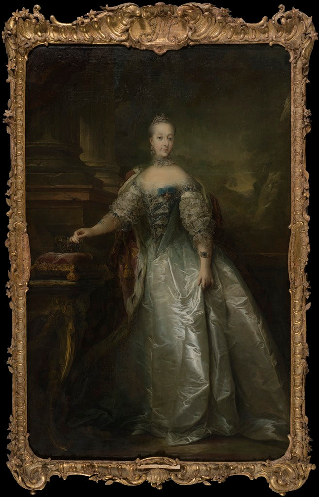 Juliane Marie, Queen of Denmark, vintage artwork by Carl Gustaf Pilo, 12x8" (A4) Poster