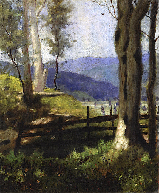 Edge of Wood, vintage artwork by Louis M. Eilshemius, 12x8" (A4) Poster