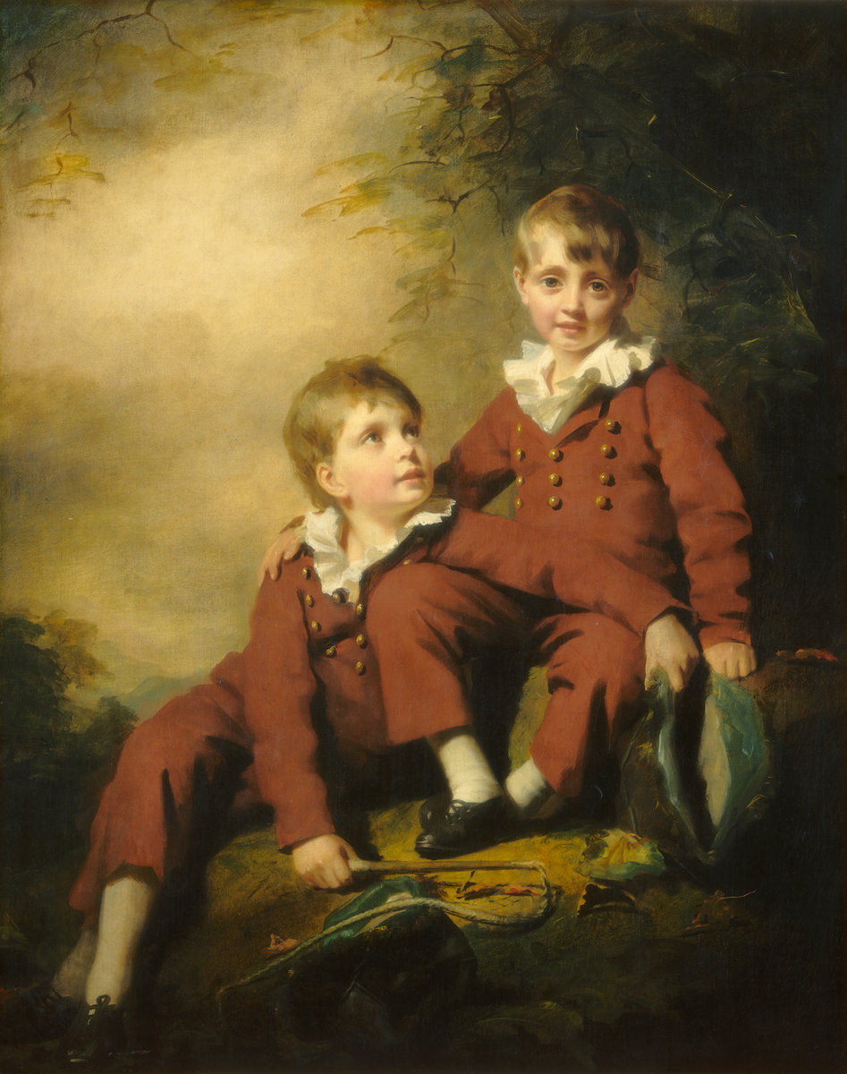 The Binning Children, vintage artwork by Sir Henry Raeburn, R.A., P.R.S.A., 12x8" (A4) Poster