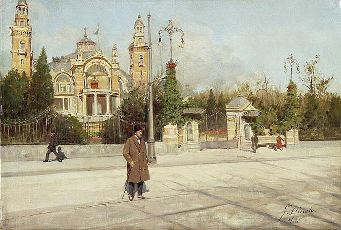View of the Tonhalle Pavilion in Zurich by Fausto Giusto,A3(16x12")Poster
