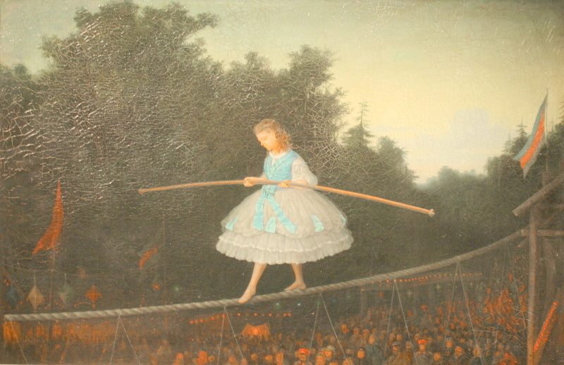 On the Rope, vintage artwork by Leonid Solomatkin, 12x8" (A4) Poster