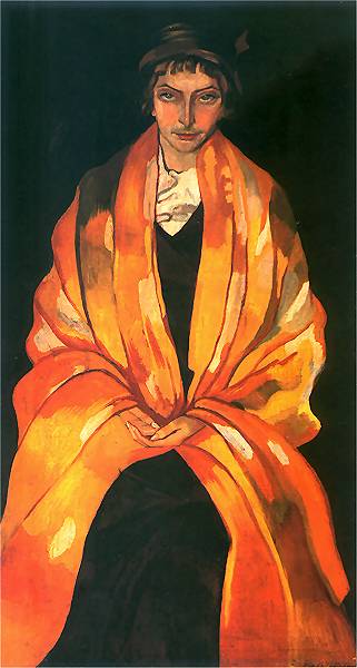 Portrait of Eugenia Dunin-Borkowska by Stanislaw Witkiewicz,16x12(A3) Poster