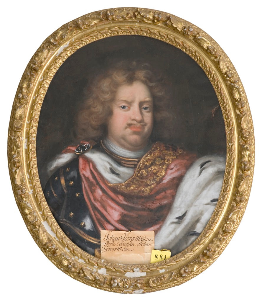 Johan Georg III, vintage artwork by David von Krafft, 12x8" (A4) Poster