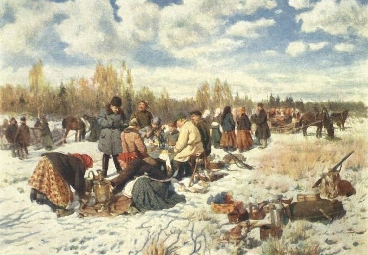 Before the Hunt by Alexander Vladimirovich Makovsky,A3(16x12")Poster