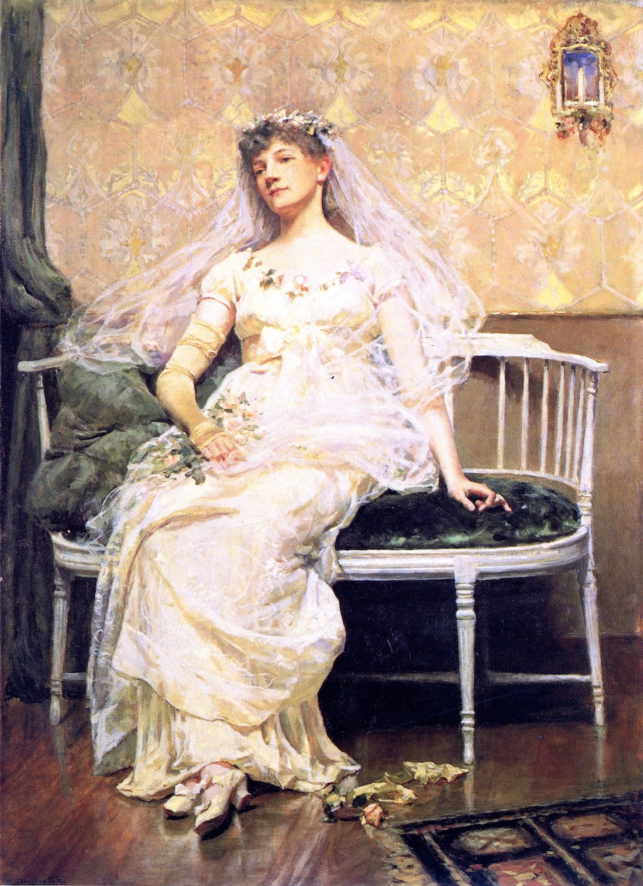 After the Reception, vintage artwork by Stephen Douglas Volk, 12x8" (A4) Poster