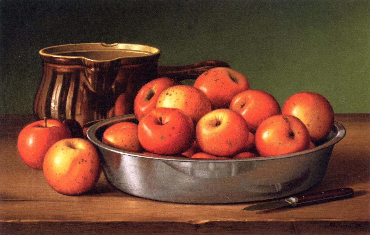Abundance of Apples, vintage artwork by Levi Wells Prentice, 12x8" (A4) Poster