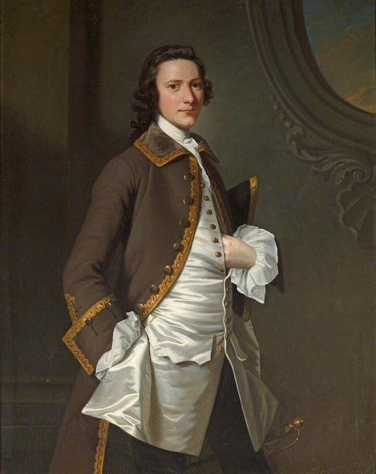 Christopher Anstey (1724-1805), vintage artwork by Workshop of William Hoare, 12x8" (A4) Poster