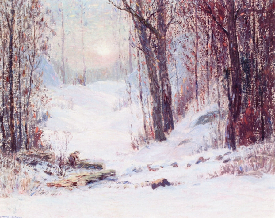 Sunlight through the Trees by Leonard Ochtman,A3(16x12")Poster