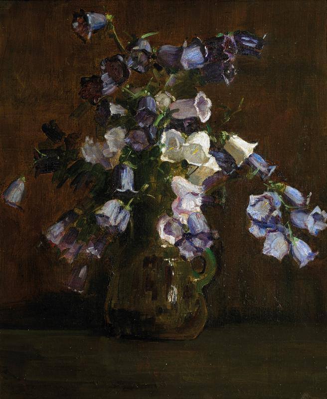 Canterbury Bells, Purple And White by Sir Arthur Streeton,A3(16x12")Poster