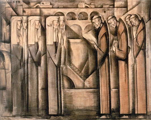 Escena de Mendicantes by Alfredo Ramos Martinez,16x12(A3) Poster