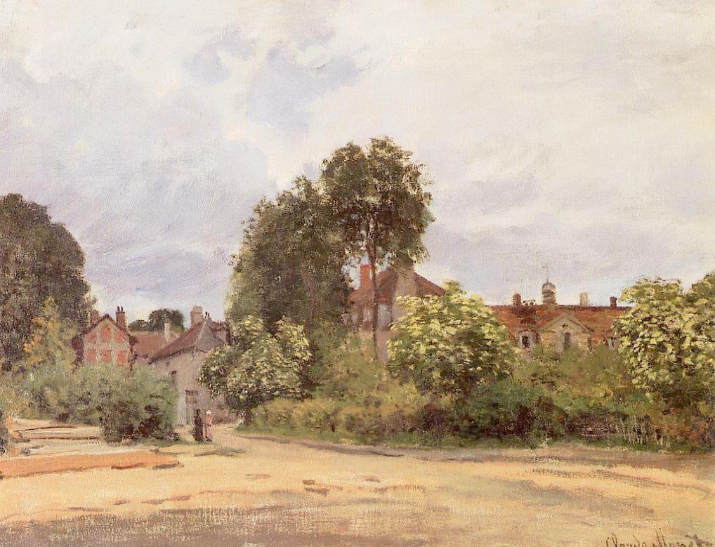 Argenteuil, the Hospice, vintage artwork by Claude Monet, 12x8" (A4) Poster
