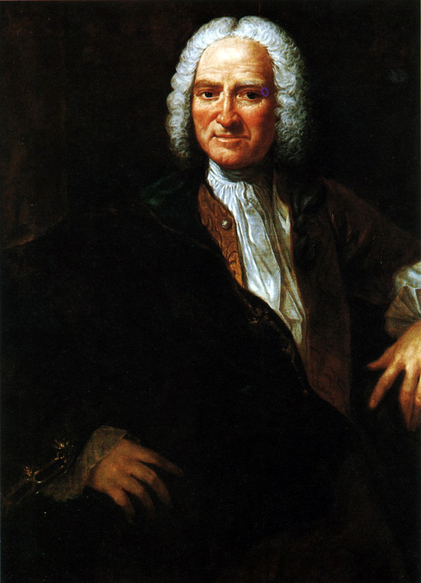 Paul Heinrich Dietrich Baron d'Holbach, vintage artwork by Alexander Roslin, 12x8" (A4) Poster