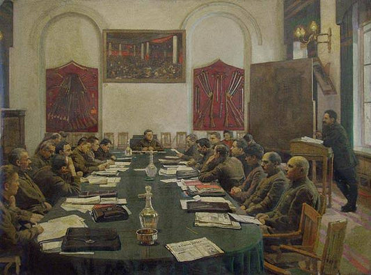 The Revolutionary Council by Isaak Brodsky,16x12(A3) Poster