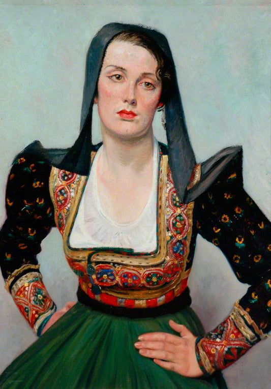Miss Grant, vintage artwork by Sir William Rothenstein, 12x8" (A4) Poster