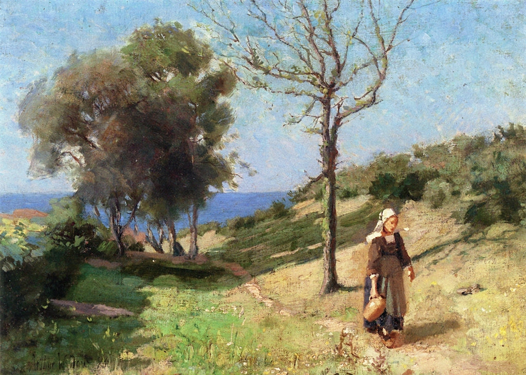 Brittany Maid by Arthur Wesley Dow,A3(16x12")Poster
