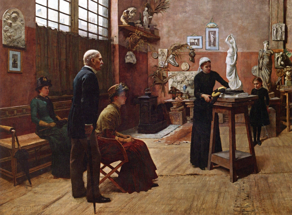 His Last Work, vintage artwork by William Henry Bartlett, 12x8" (A4) Poster