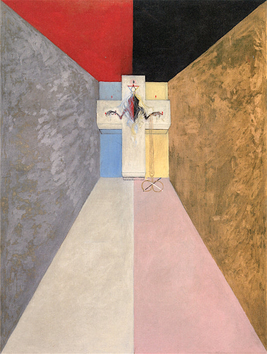 The Dove, No. 06, Group IX/UW, No. 30, vintage artwork by Hilma af Klint, 12x8" (A4) Poster