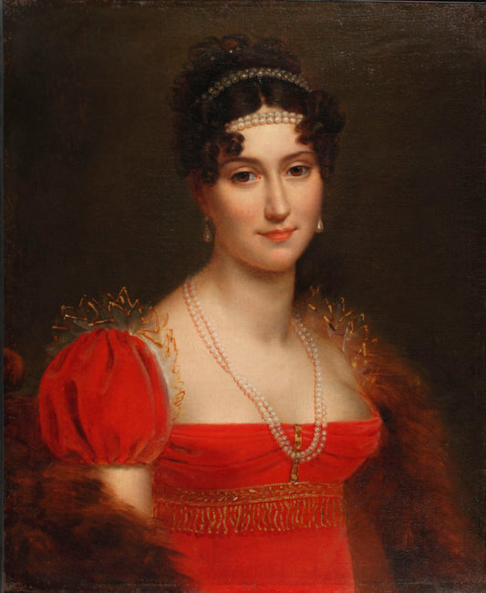 Aglaee Louise (called Eglee) Auguie Ney, Duchess of Elchingen, Princess of Moscow, vintage artwork by Attributed to François Gerard, 12x8" (A4) Poster