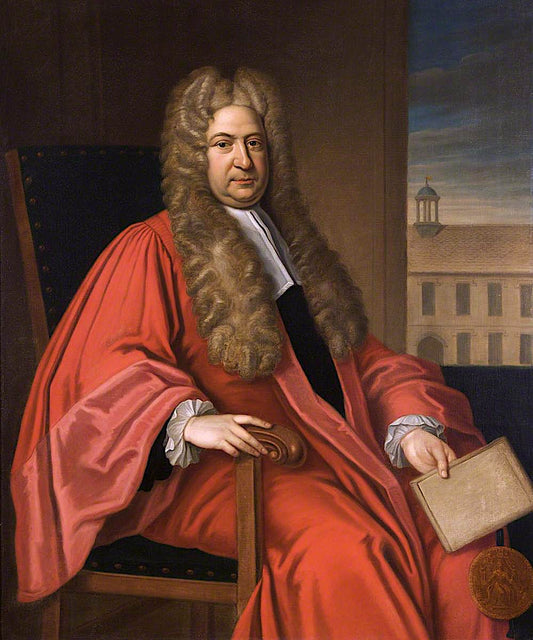 Sir Nathaniel Lloyd, vintage artwork by James Thornhill, 12x8" (A4) Poster