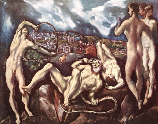 Laocoön, vintage artwork by El Greco, 12x8" (A4) Poster