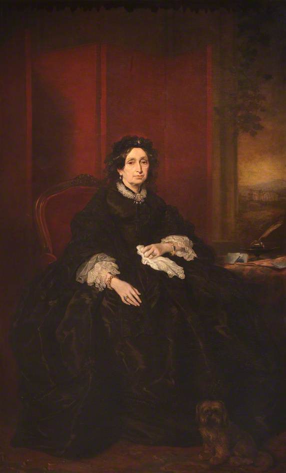 Margaret Stuart Tyndall-Bruce of Falkland, vintage artwork by Sir Francis Grant, P.R.A., A3 (16x12") Poster Print