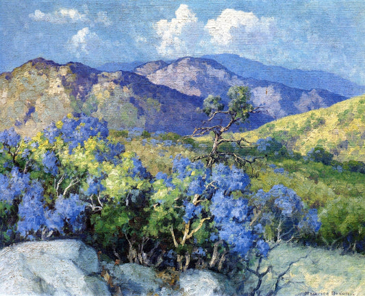 Mountain Lilac - Palomar by Maurice Braun,16x12(A3) Poster
