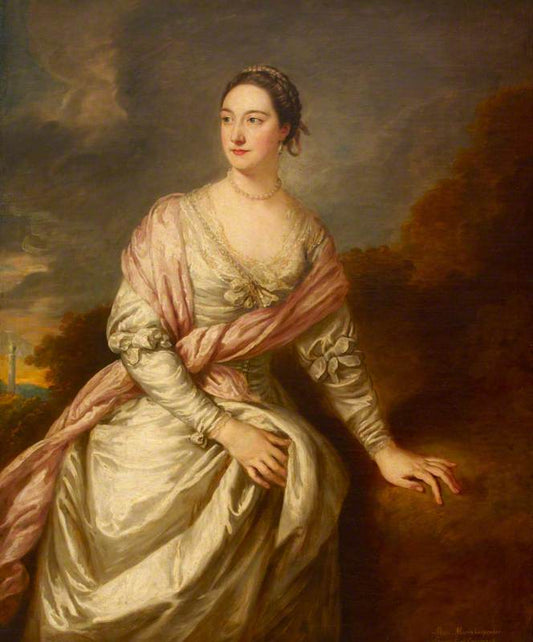 The Honourable Alicia Maria Carpenter, Countess of Egremont, Later Countess Brühl, vintage artwork by William Hoare, 12x8" (A4) Poster