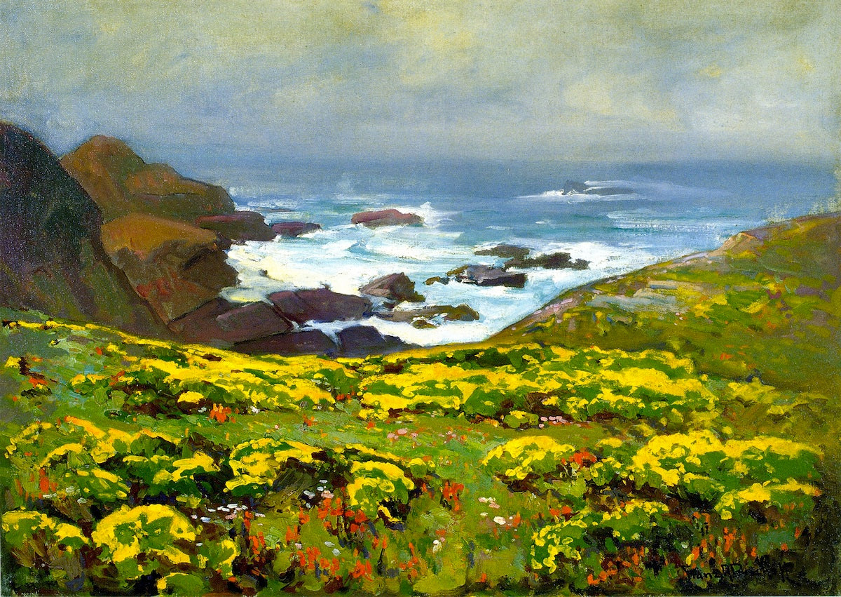 Morning Mist, Monterey Coast by Franz Bischoff,A3(16x12")Poster