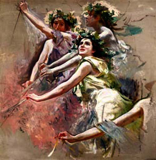 Boceto, vintage artwork by Cecilio Pla y Gallardo, 12x8" (A4) Poster