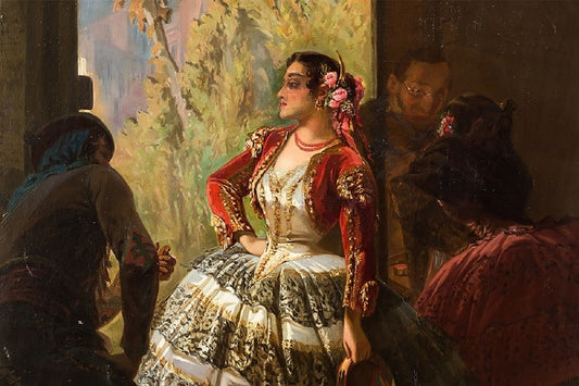 Spanish Dancer, vintage artwork by Pierre François Eugène Giraud, A3 (16x12") Poster Print