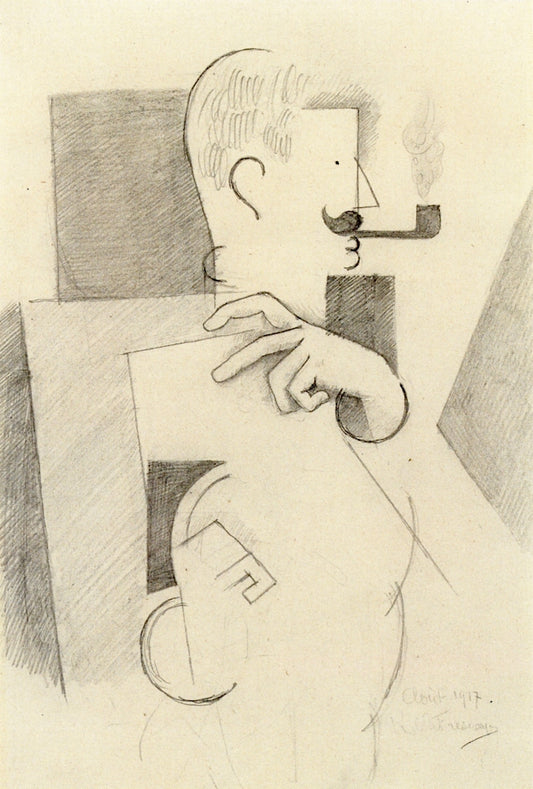 Artilleryman with Pipe by Roger de la Fresnaye,16x12(A3) Poster