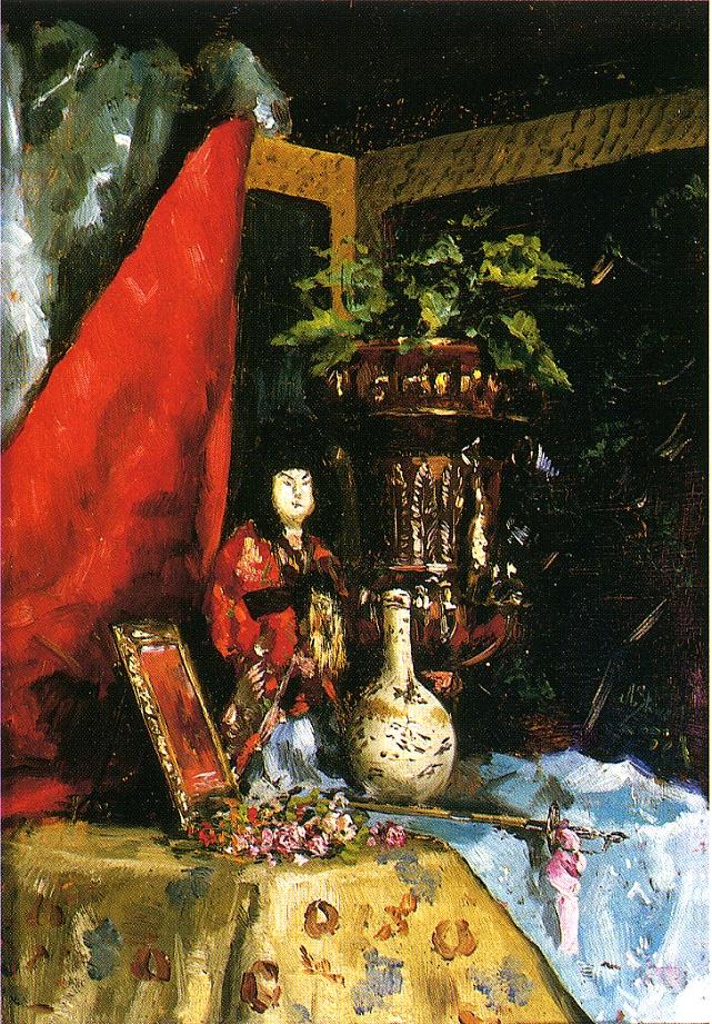 Still Life with Asian Objects by Julius LeBlanc Stewart,A3(16x12")Poster