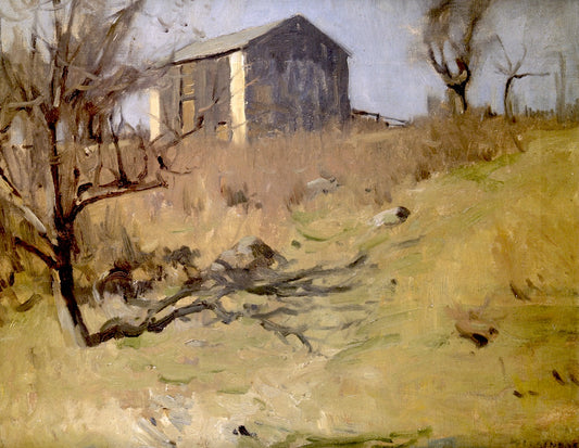 Little Will's Hollow, vintage artwork by William Langson Lathrop, 12x8" (A4) Poster