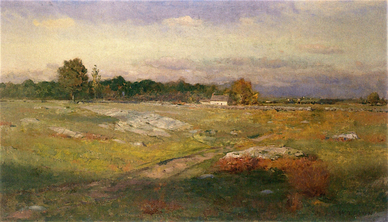 Dartmouth Moorlands, vintage artwork by Dwight W. Tryon, 12x8" (A4) Poster