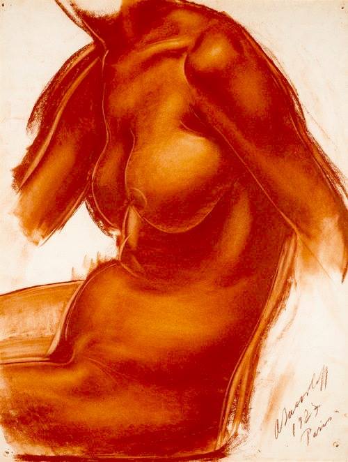 Female torso by Alexander Evgenievich Yakovlev,16x12(A3) Poster