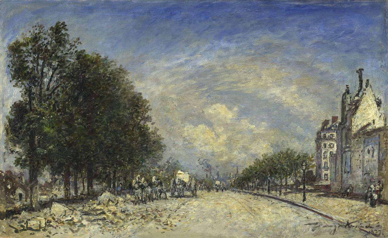 The Boulevard de Port-Royal, Paris, vintage artwork by Johan Barthold Jongkind, A3 (16x12") Poster Print