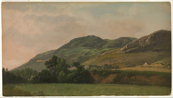 Mountainous Landscape at Tivoli, vintage artwork by Simon Denis, 12x8" (A4) Poster