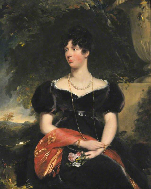 Elizabeth Sykes, Mrs Wilbraham Egerton, vintage artwork by Thomas Lawrence, 12x8" (A4) Poster